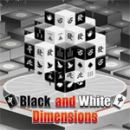 Mahjong svartvita dimensioner