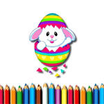 Libro da colorare divertente di Pasqua