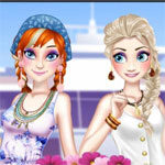 Férias de primavera de Elsa e Anna