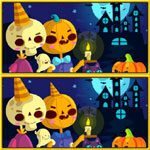 Encontre as diferenças no Halloween