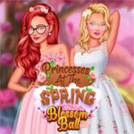 स्प्रिंग ब्लॉसम बॉल पर राजकुमारियाँ